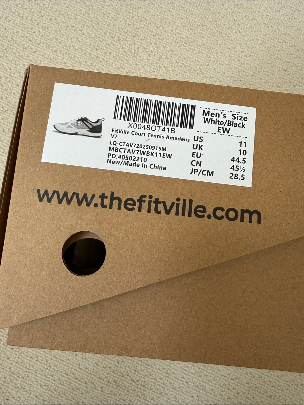 Fitville Extra Wide Pickleball Sneakers